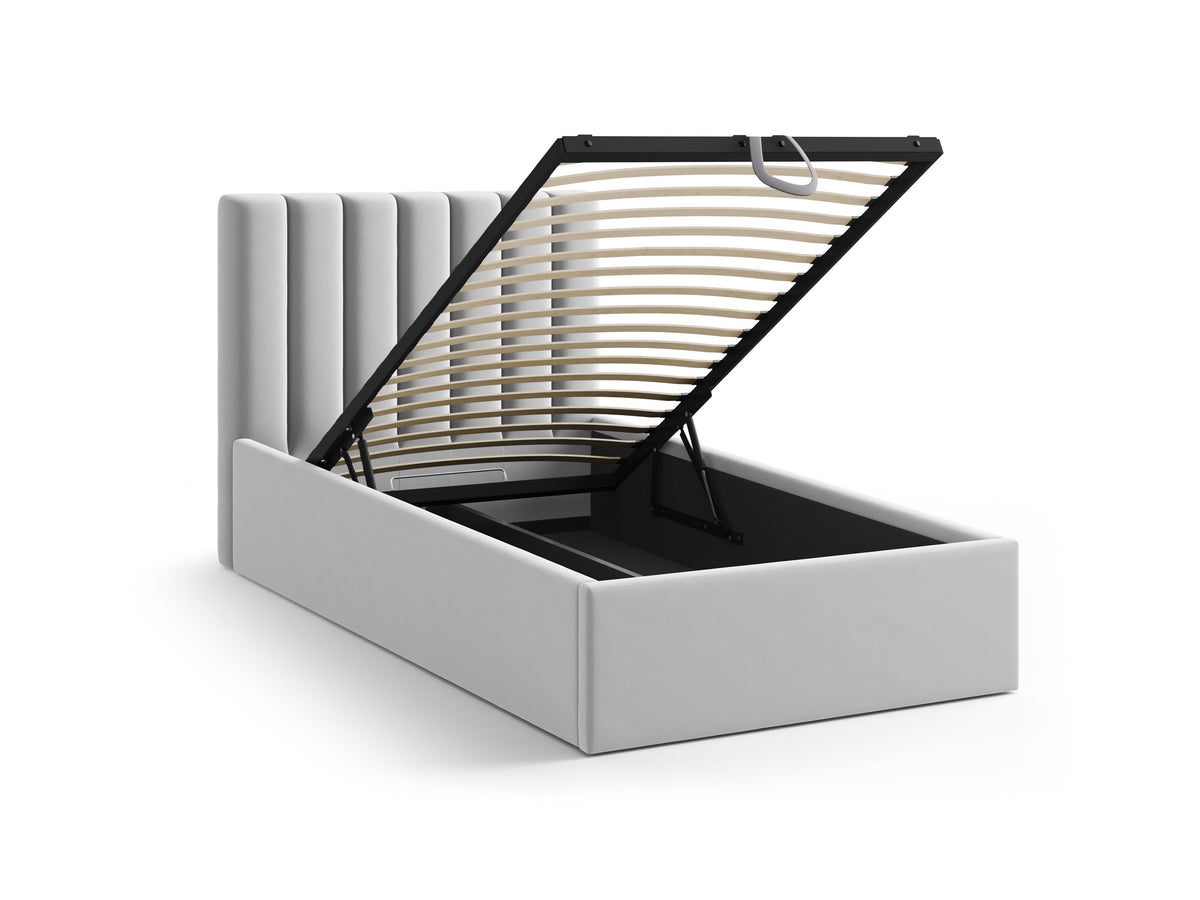 Allison Letto Contenitore Con Testiera Letto Bluvel - Argento