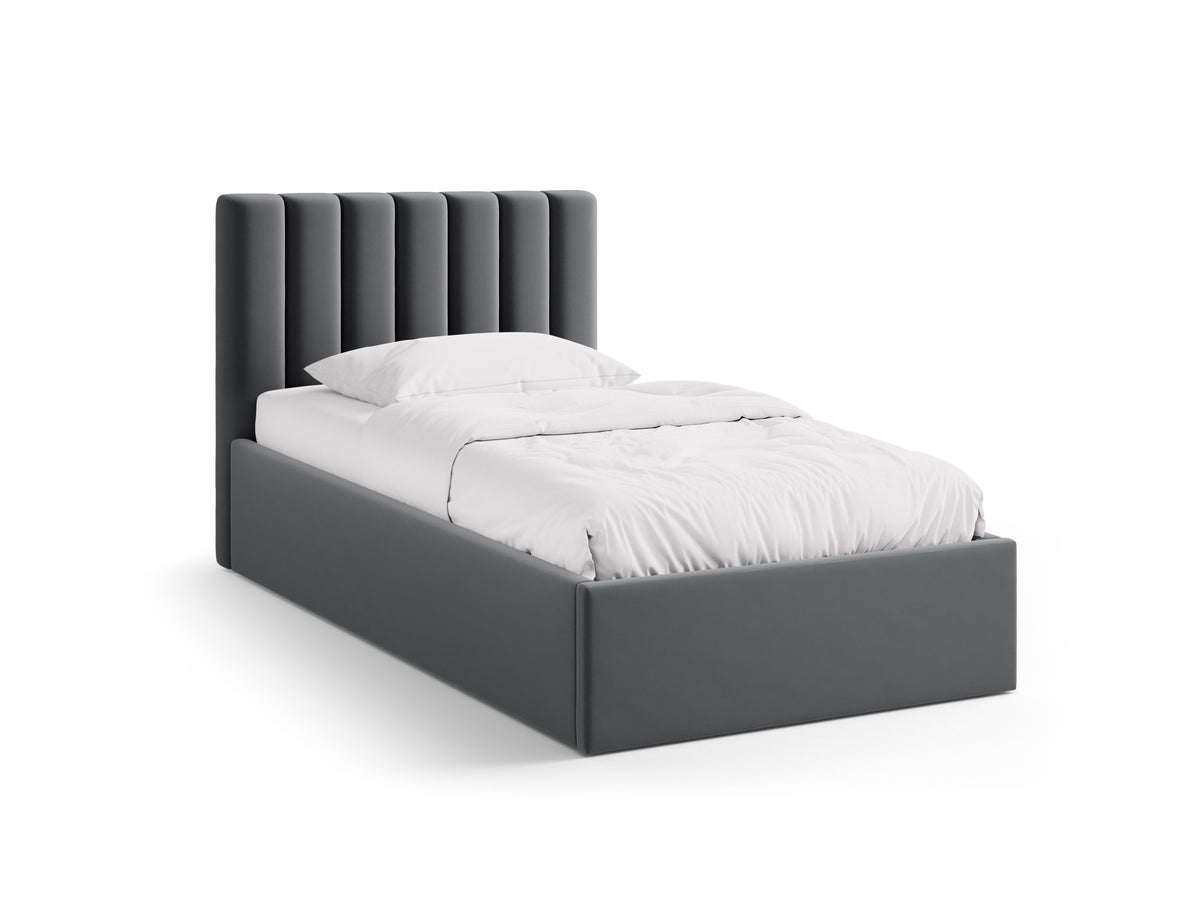 Allison Letto Contenitore Con Testiera Letto Bluvel - Grigio