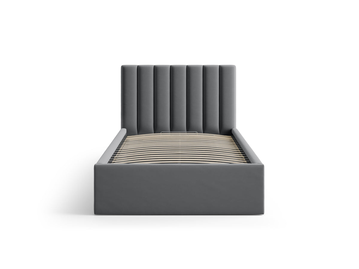 Allison Letto Contenitore Con Testiera Letto Bluvel - Grigio