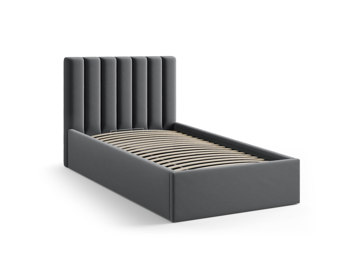 Allison Letto Contenitore Con Testiera Letto Bluvel - Grigio