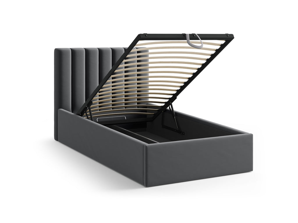 Allison Letto Contenitore Con Testiera Letto Bluvel - Grigio