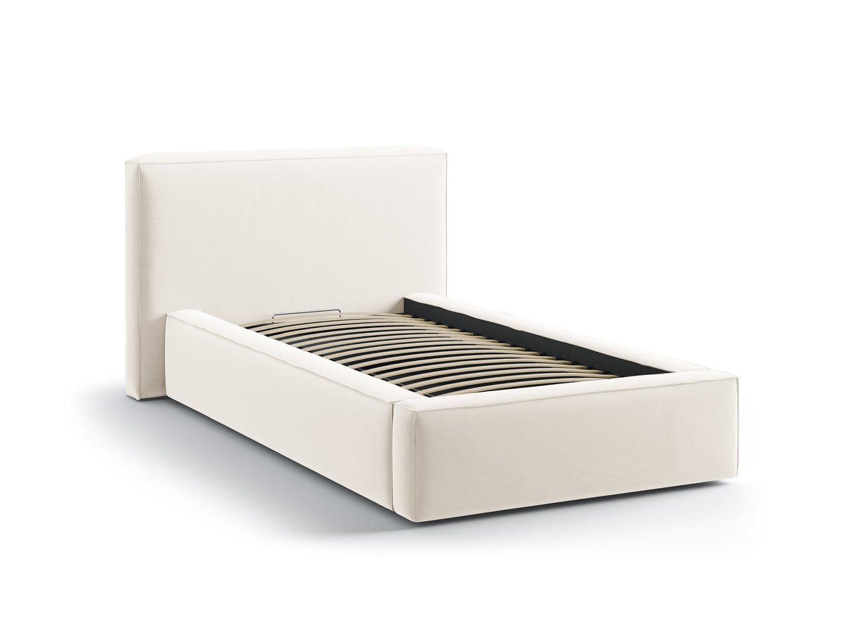 Jodie Letto Contenitore Con Testiera Letto Bluvel - Beige chiaro