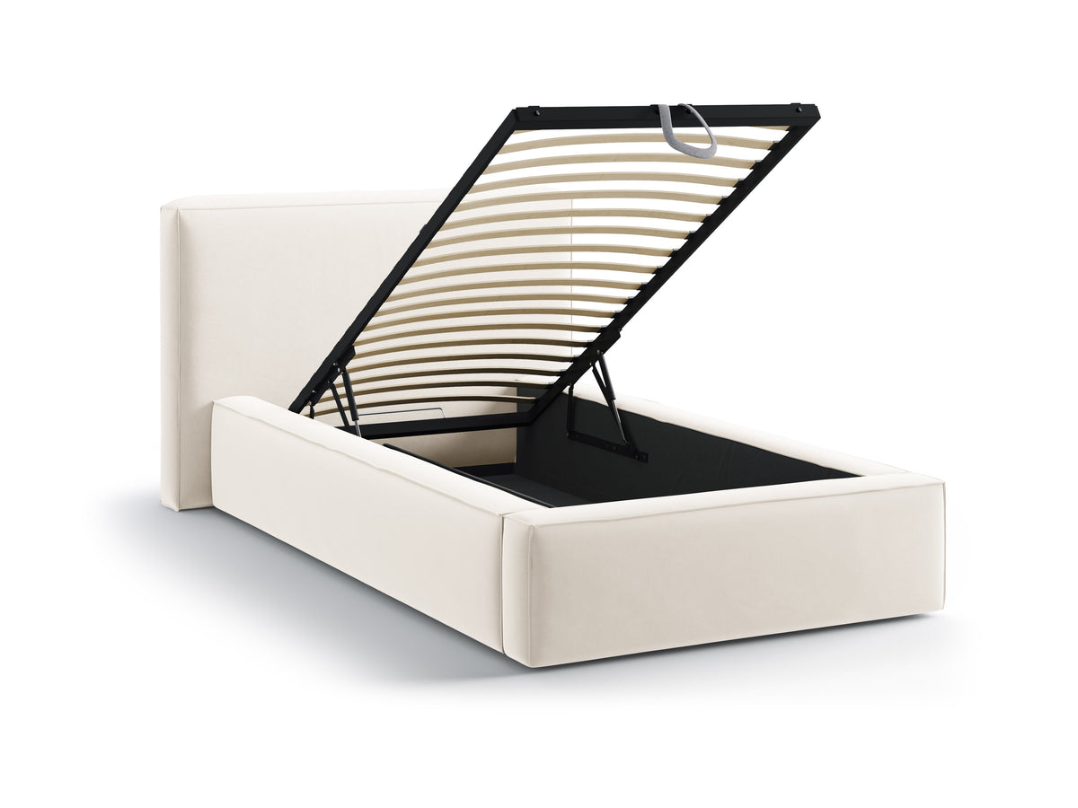 Jodie Letto Contenitore Con Testiera Letto Bluvel - Beige chiaro