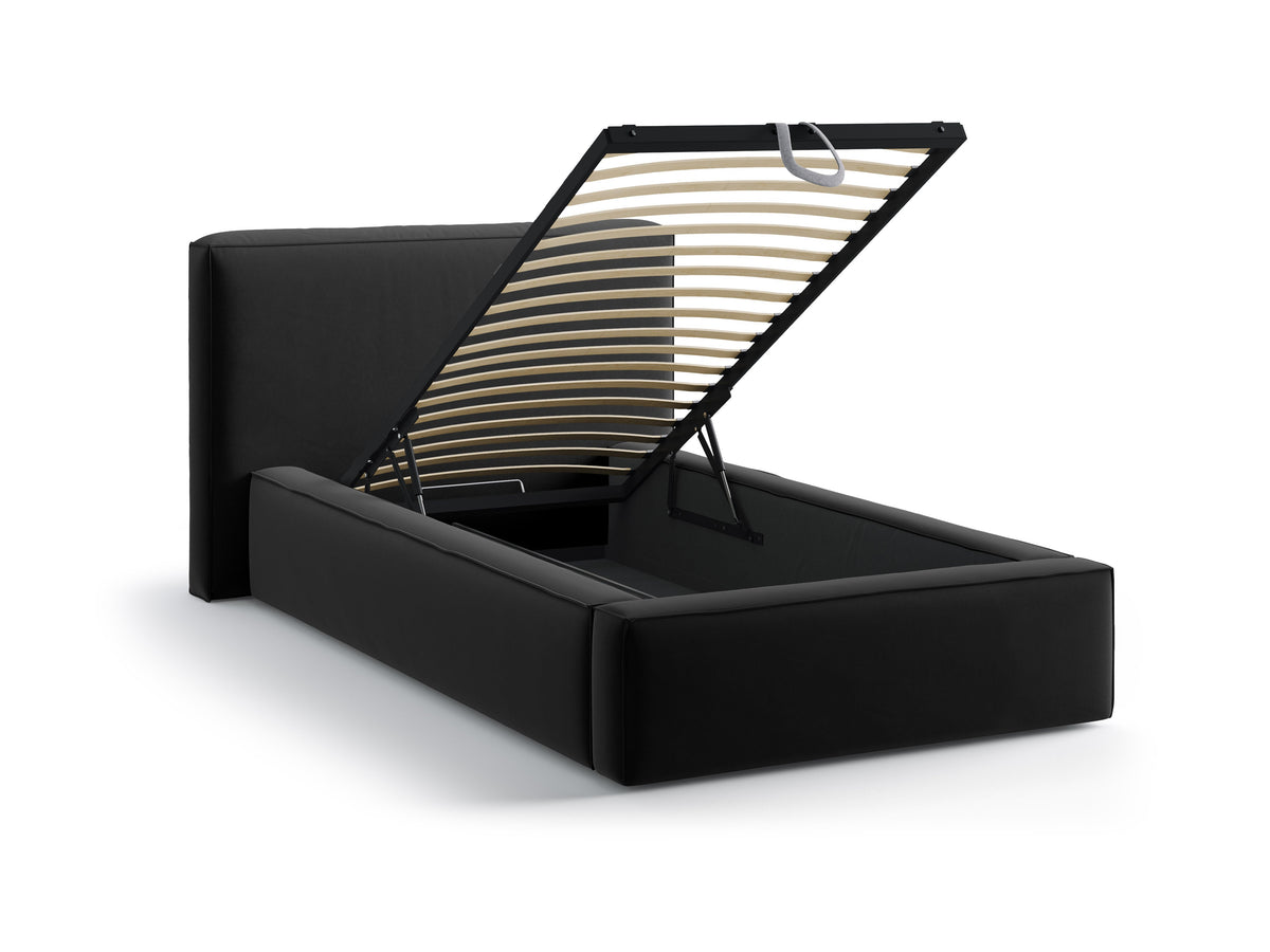 Jodie Letto Contenitore Con Testiera Letto Bluvel - Nero