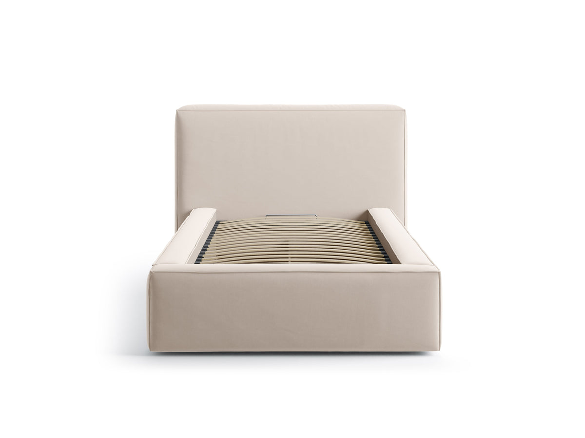 Jodie Letto Contenitore Con Testiera Letto Bluvel - Beige scuro
