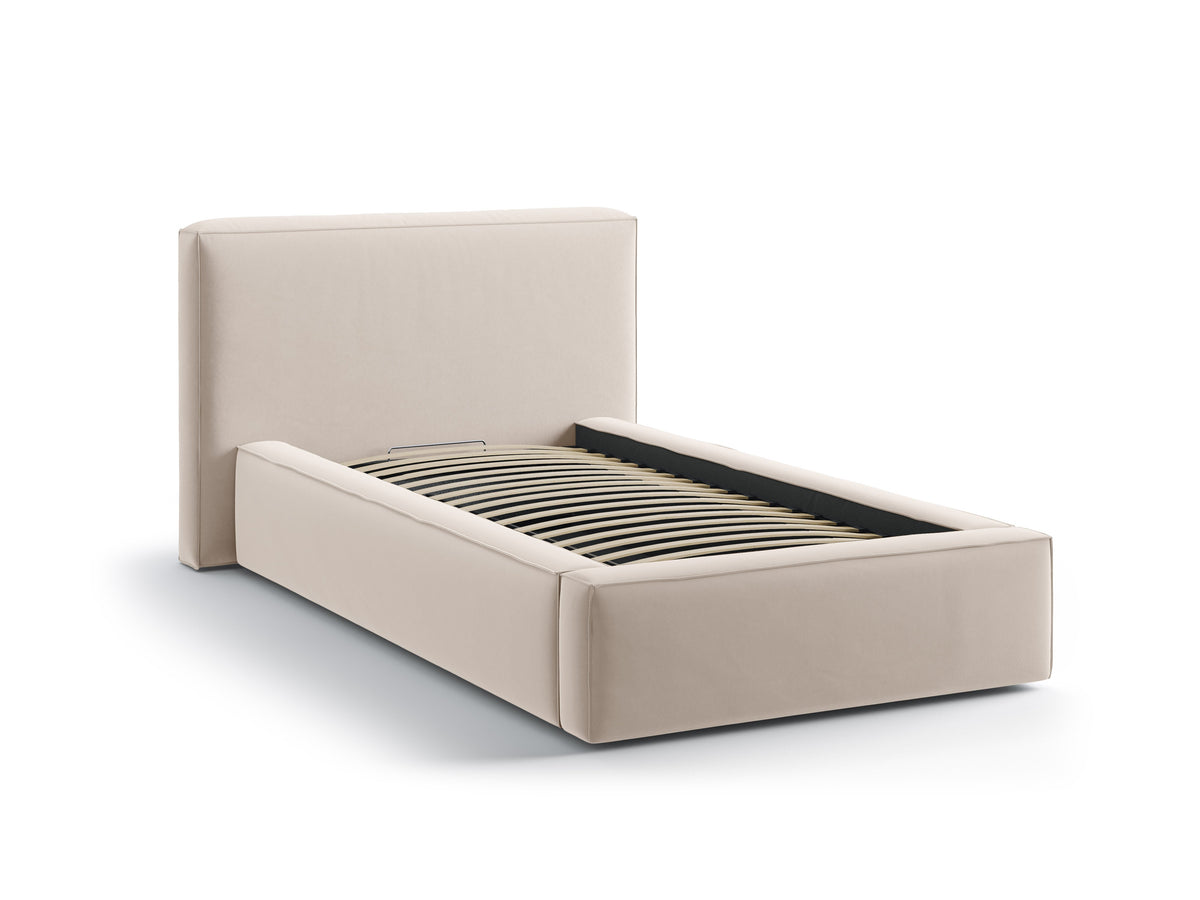 Jodie Letto Contenitore Con Testiera Letto Bluvel - Beige scuro