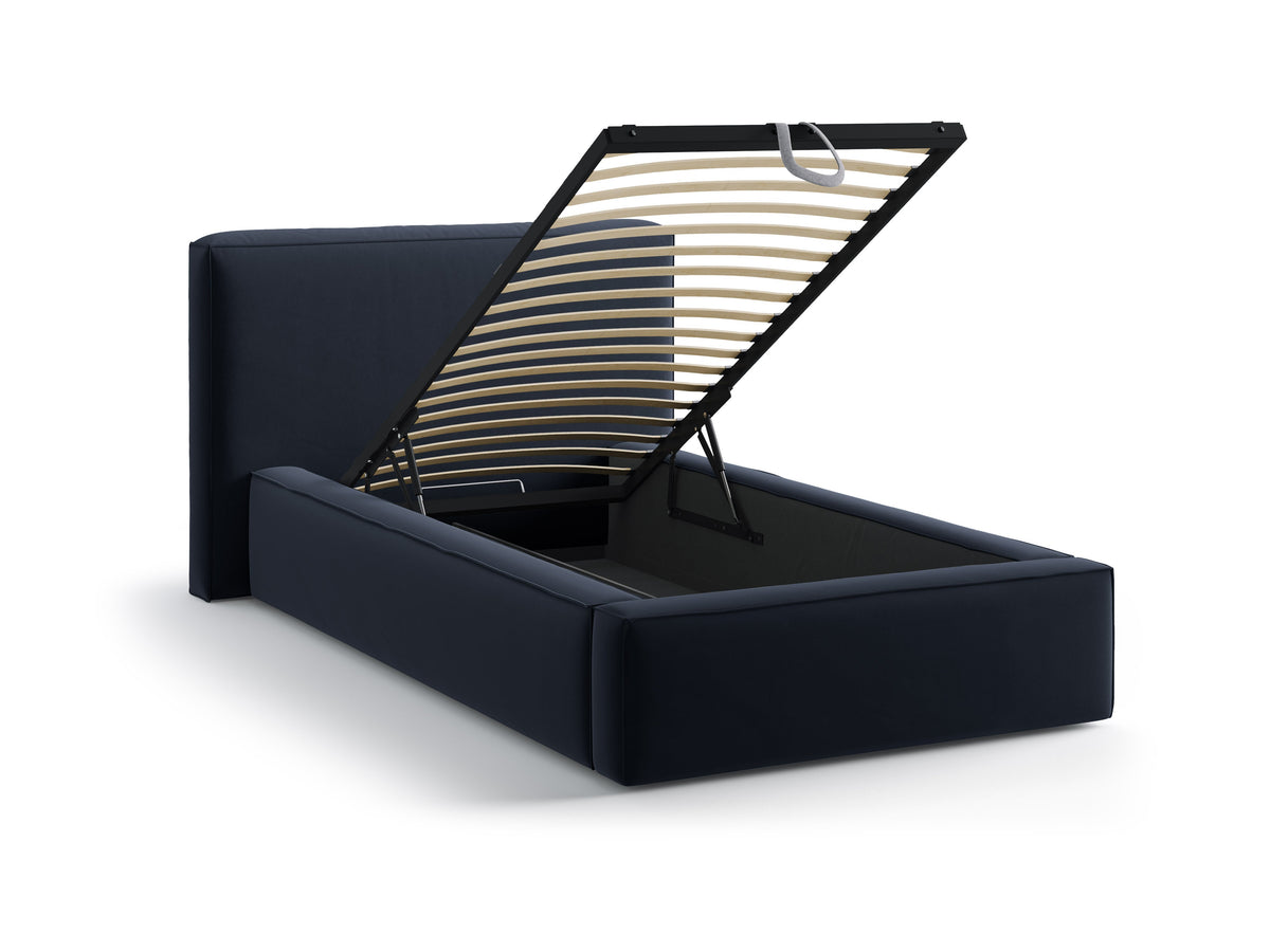Jodie Letto Contenitore Con Testiera Letto Bluvel - Blu scuro