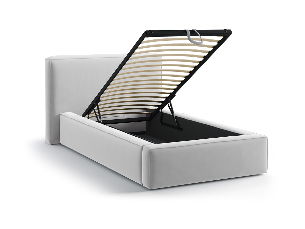 Jodie Letto Contenitore Con Testiera Letto Bluvel - Argento