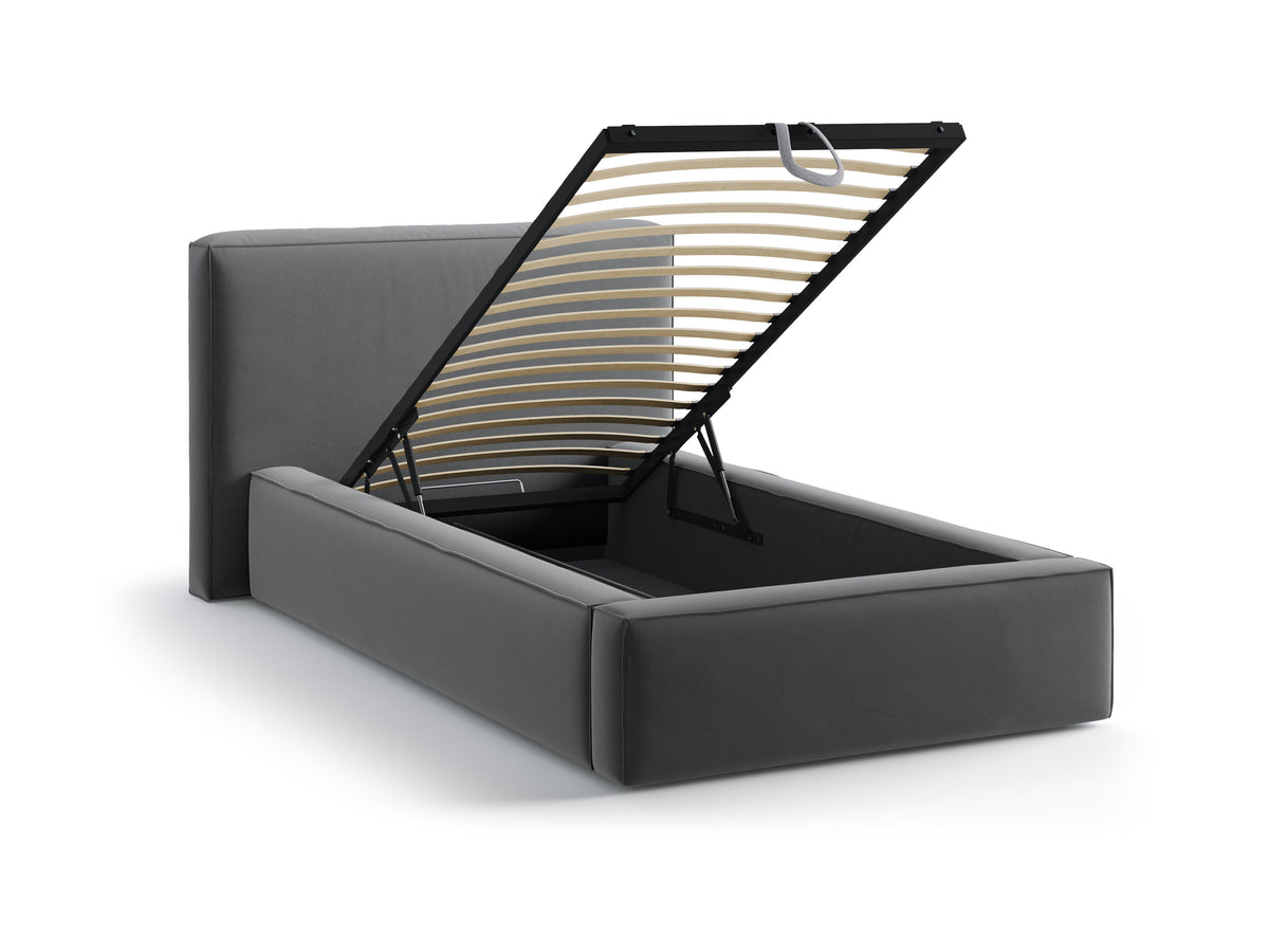 Jodie Letto Contenitore Con Testiera Letto Bluvel - Grigio