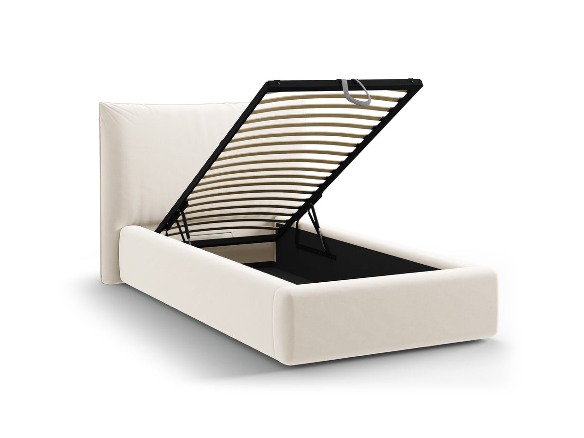 Kaelle Letto Contenitore Con Testiera Letto Bluvel - Beige chiaro