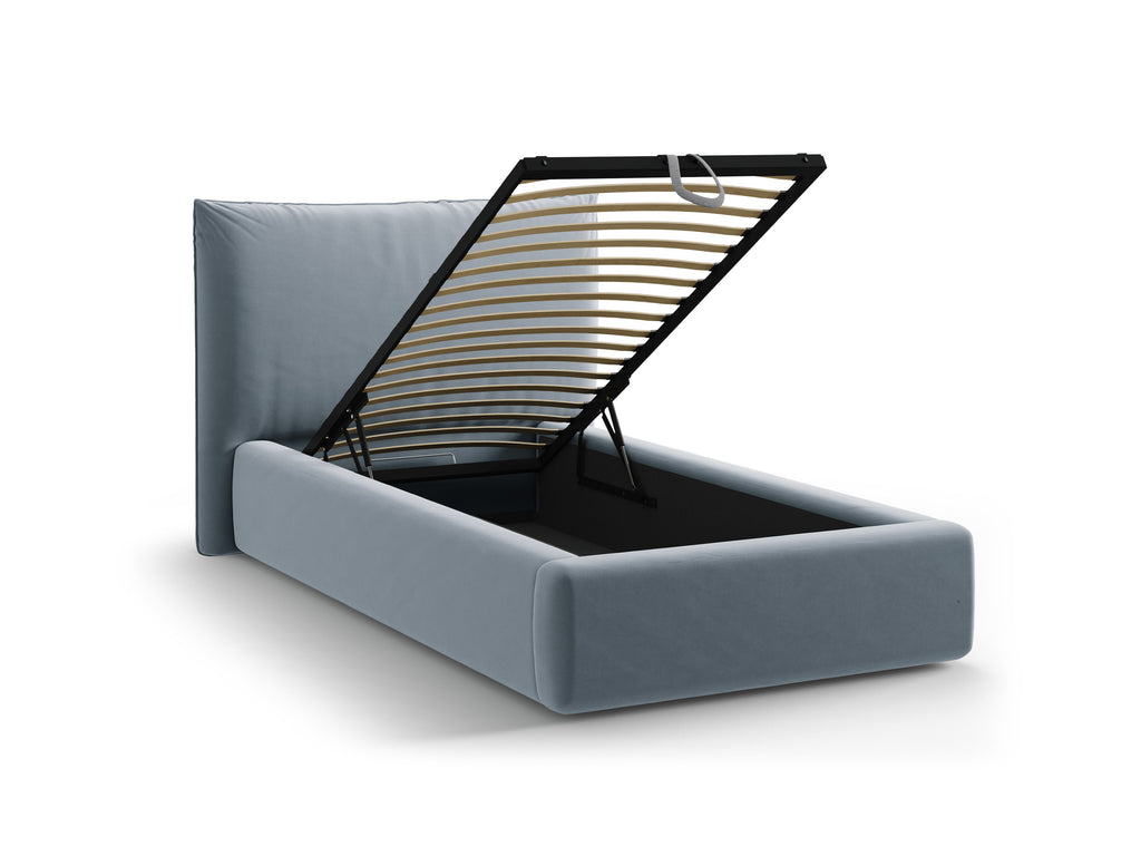 Kaelle Letto Contenitore Con Testiera Letto Bluvel - Azzurro