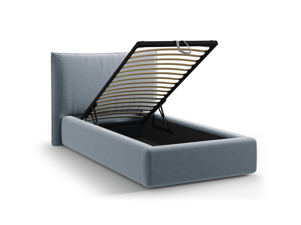 Kaelle Letto Contenitore Con Testiera Letto Bluvel - Azzurro