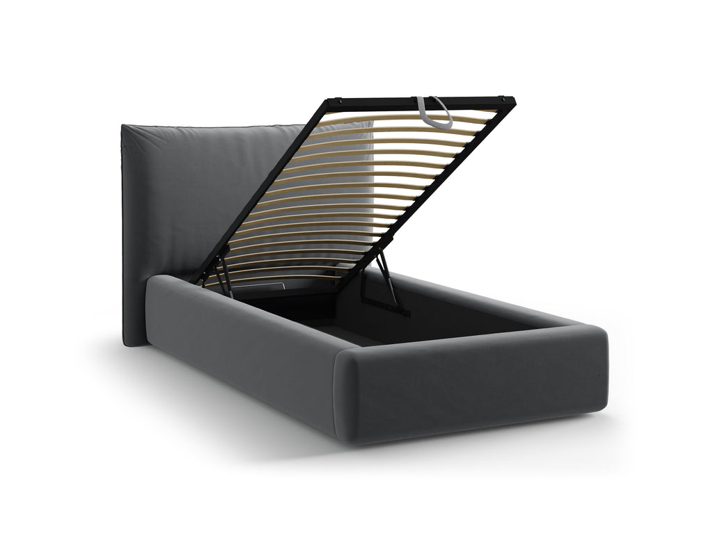 Kaelle Letto Contenitore Con Testiera Letto Bluvel - Grigio