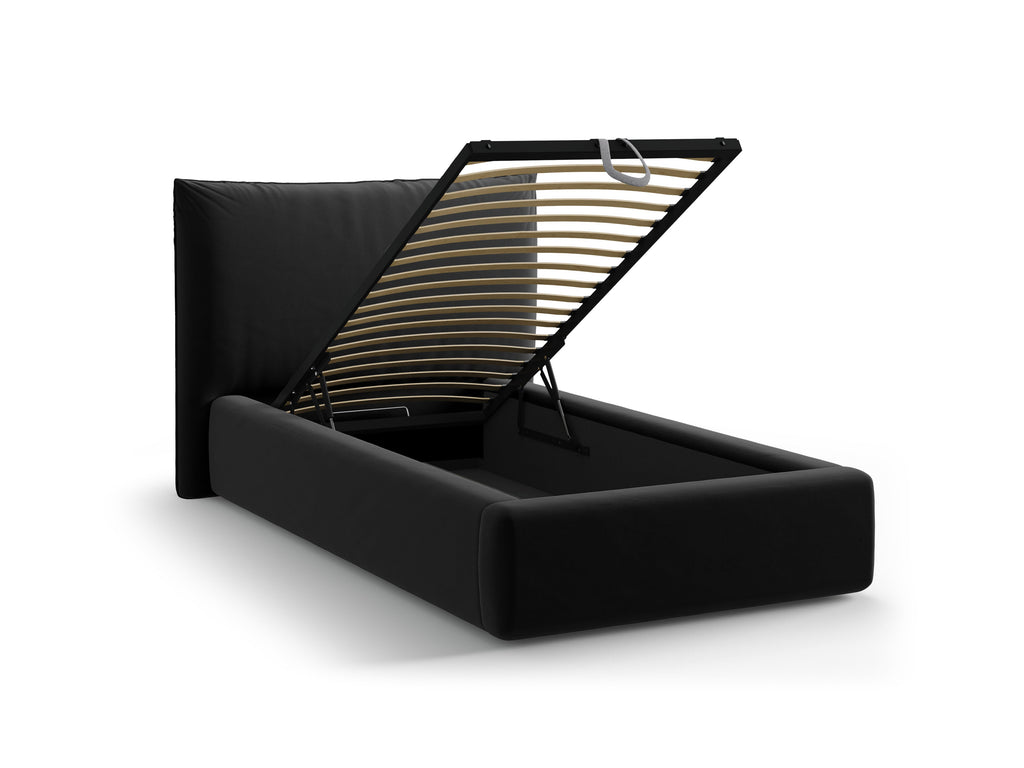 Kaelle Letto Contenitore Con Testiera Letto Bluvel - Nero