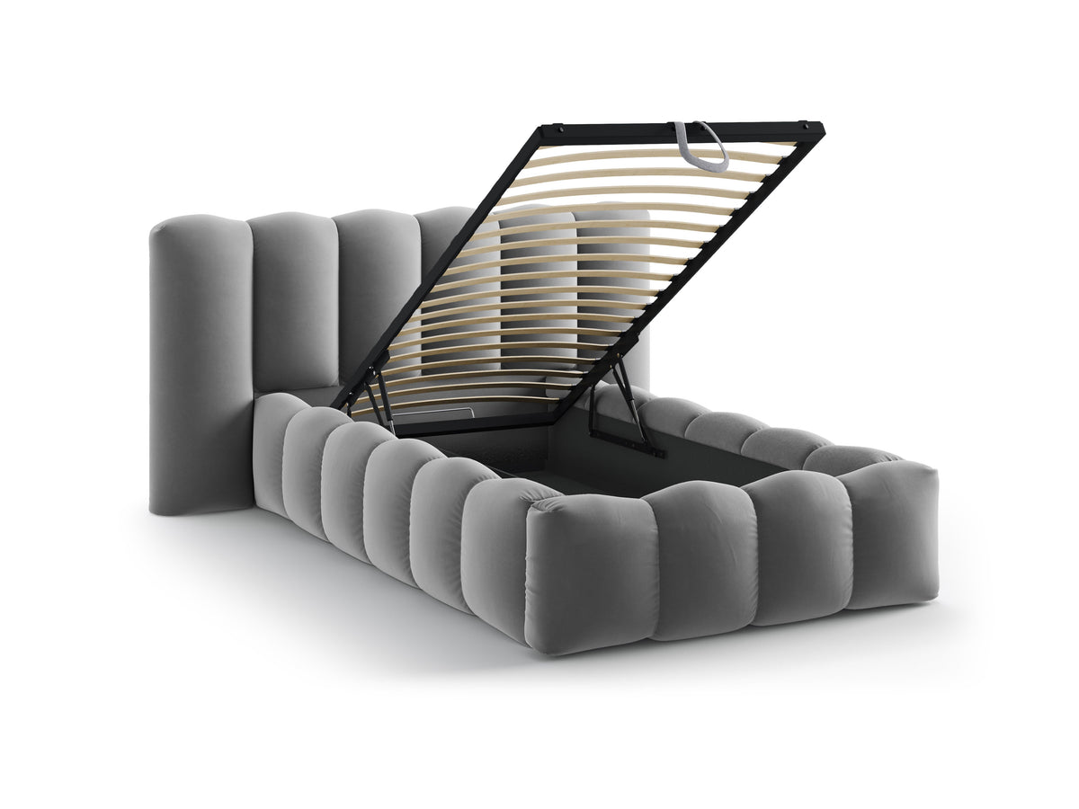 Lupine Letto Contenitore Con Testiera Letto Paris - Grigio