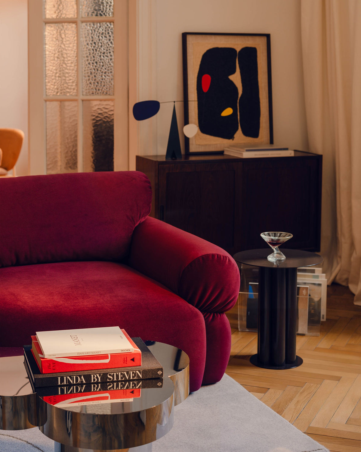 Ophelia Sofa in Velluto 3 Posti Salvador - Beige
