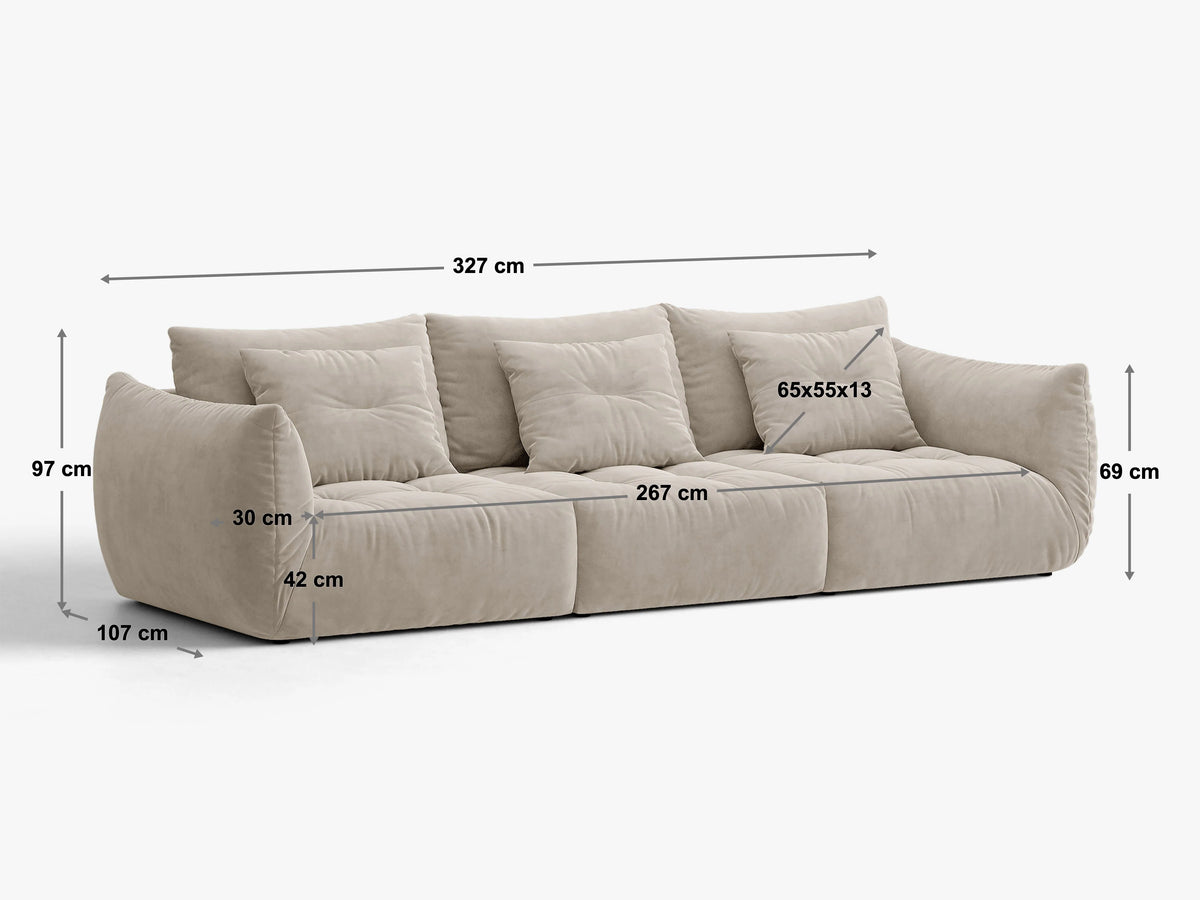 Divano Bluvel BLOOM 4 posti