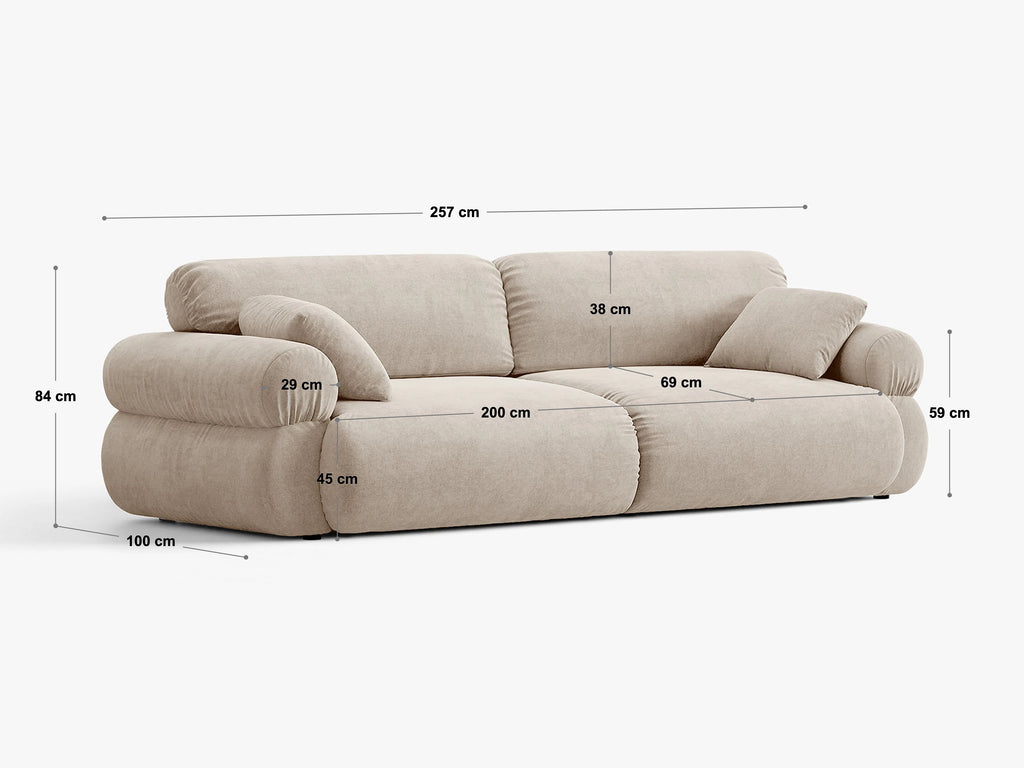 Divano Liberty OPHELIA 4 posti