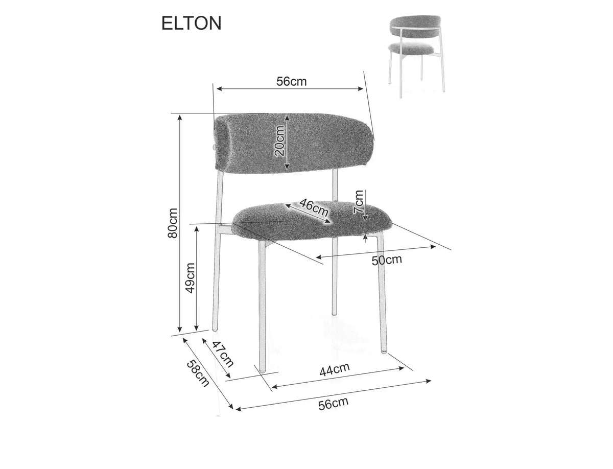 Sedia ELTON ROVERE